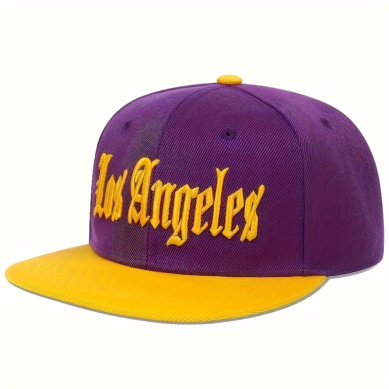 1pc Cappello Da Baseball Allaperto Regolabile Per Uomo Cappello Casual LOS ANGELES Ricamato Cappello Hip Hop dettagli 7