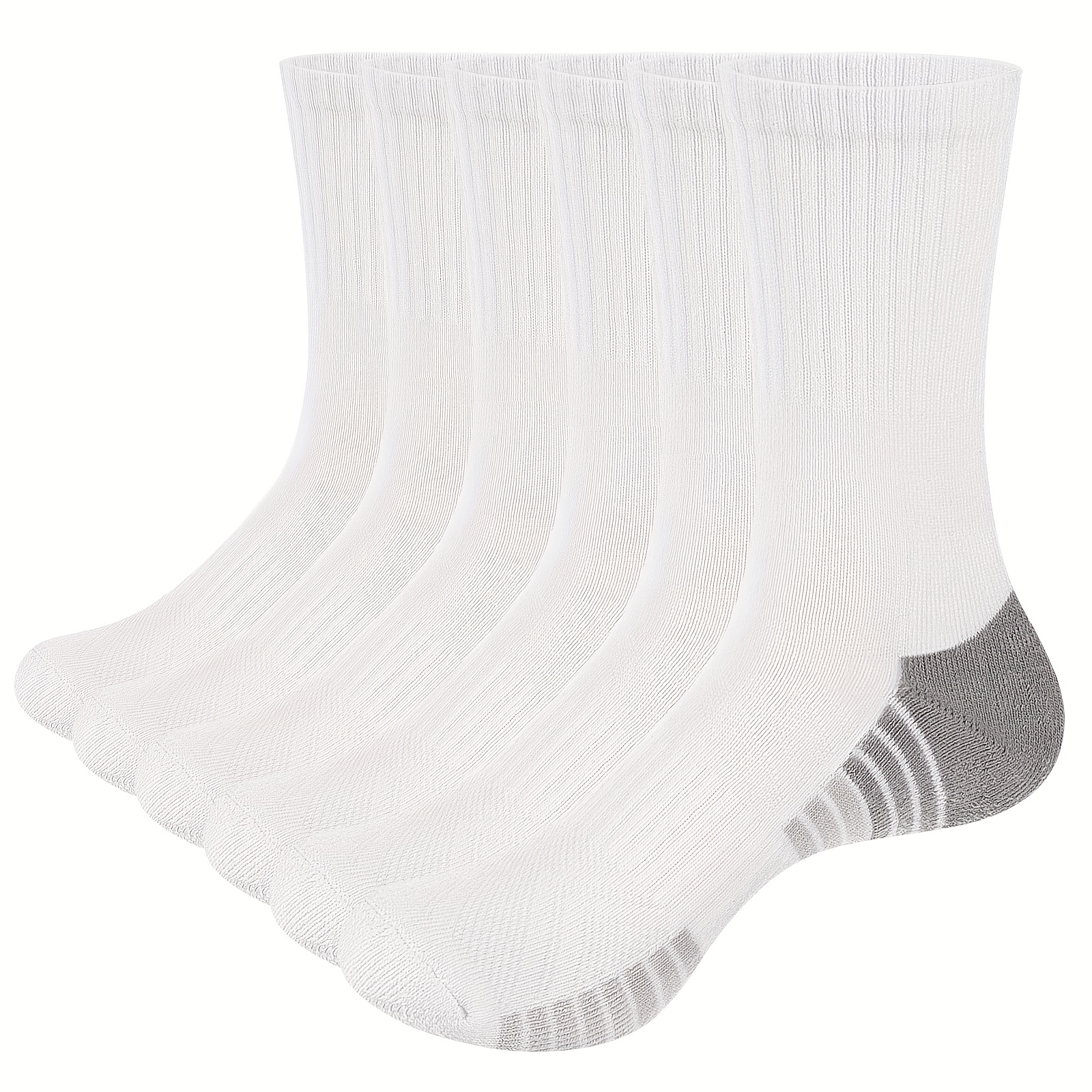 Calcetines deportivos de algodón para hombre, calcetines acolchados de  compresión de algodón y calcetines deportivos transpirables para hombres,  talla