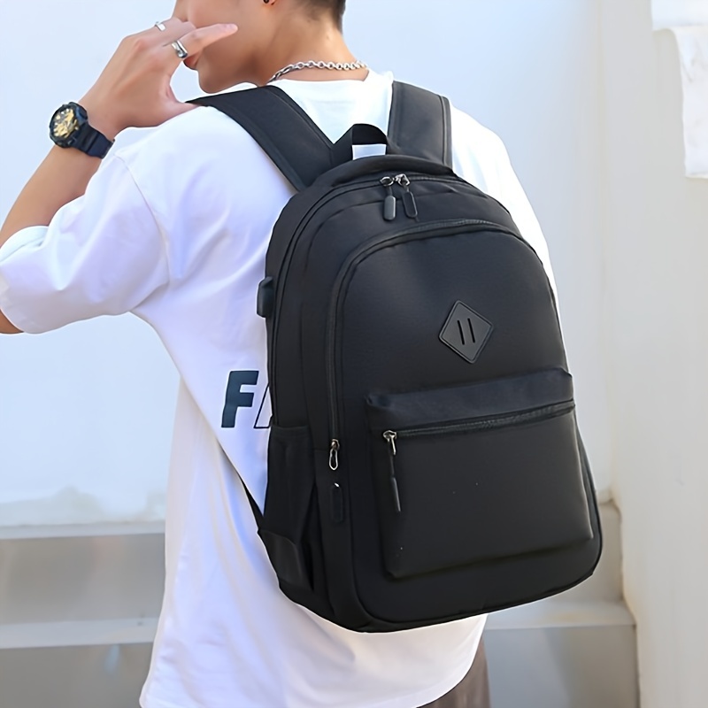 BAGSMART - Mochila para laptop para mujer, mochila de viaje para  computadora de 15.6 pulgadas con puerto de carga USB, mochila escolar para