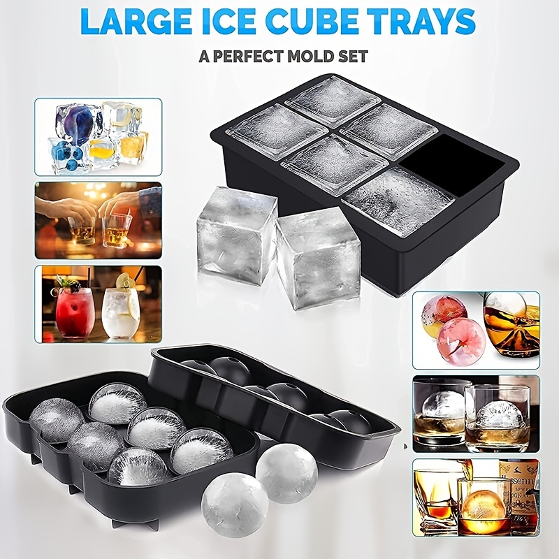Ice Mold Extra Large Silicone Ice Block Mold . . Ice Cube - Temu