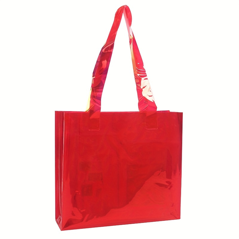 Bolso de gelatina con letras rojas Bolso transparente lindo Bolsos cruzados  de PVC