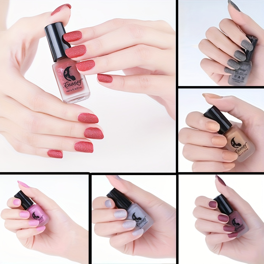 Matte Nail Polish Quick Dry No Bake Lacquer Home Salon Nail Art DIY