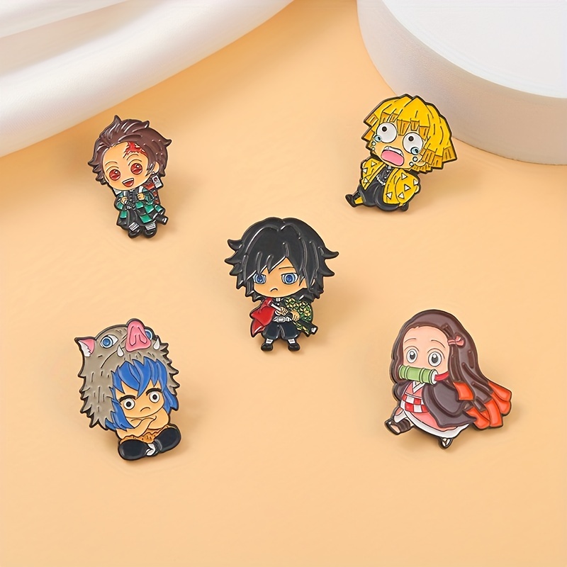 Anime Brooch Pins Demon Slayer, Demon Slayer Acrylic Badge