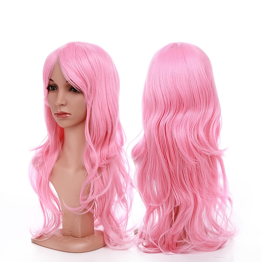 Long Wavy Cosplay Wigs Heat Resistant Synthetic Big Wavy Temu