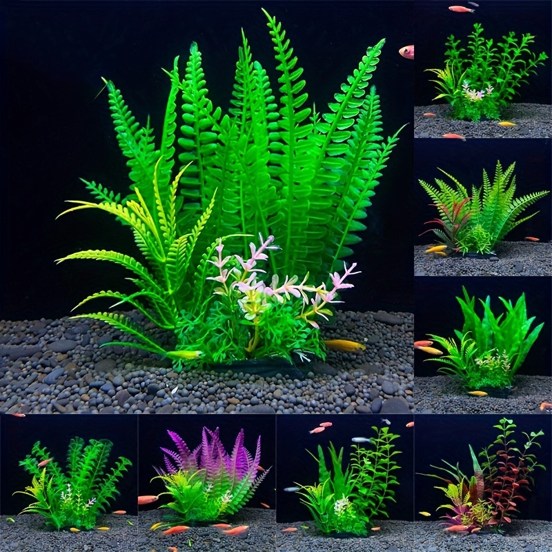 Uxcell Artificial Plants Grass Simulation Water Weeds Ornament Fish Tank  Plant Flower Aquarium Grass Decoration Accessories