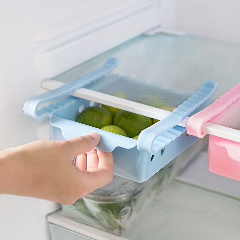 Slide Kitchen Fridge Freezer Space Saver Organizer Storage Rack