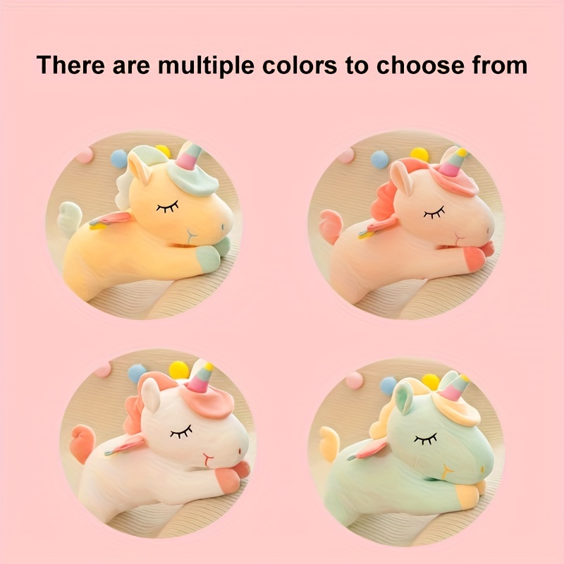 Rainbow Unicorn Doll Plush Toy Cuscino Comfort Doll Plush - Temu Italy