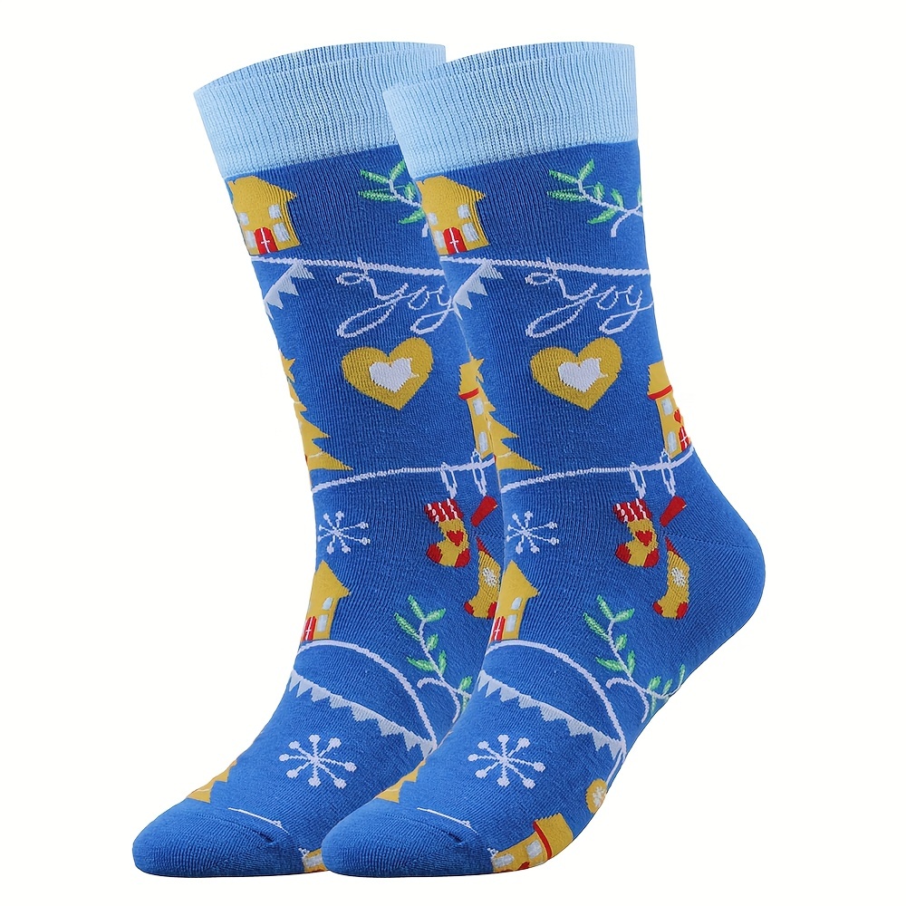 Hand In Hand Socks Cute Funny Christmas Mid Tube - Temu