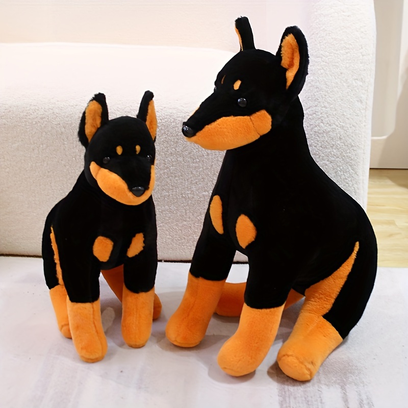 Doberman Dog Soft Stuffed Plush Toy -  - World of