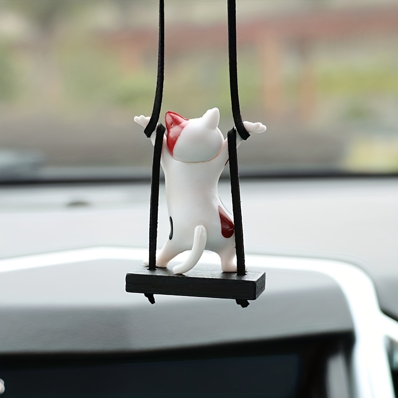 Car Rearview Mirror Pendant Ornament Car Animal Craft - Temu