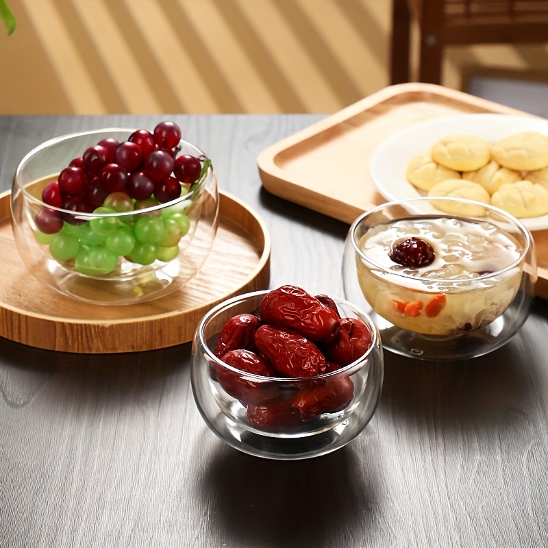 5 Piece Heat Resistant Glass Bowls Set With Lids Perfect For Hot