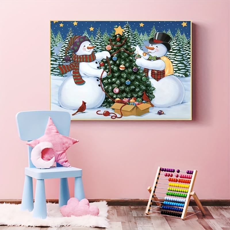 Diamond Painting Christmas Snowman Christmas Tree - Temu Philippines