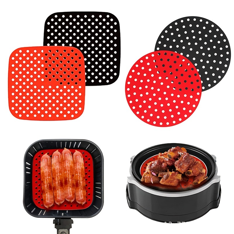 Silicone Air Fryer Liners For 2qt Air Fryer, Non-stick Air Fryer Parchment  Paper Air Fryer Liners Compatible With Ninja Af080 Mini, Instant Vortex  2-qt, Chefman Small, Cosori Small - Temu