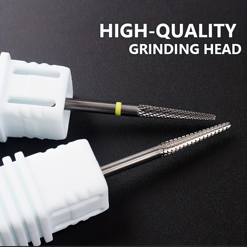 

Nail Drill Bit 3/32'', Professional Tungsten Carbide Cross Teeth Edition For Acrylic Hard Gel Nail Fast Remove Manicure