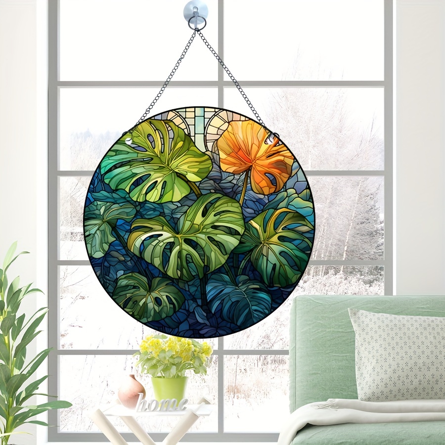 Floral Print Electrostatic Window Film - Enhance Your Home Decor With A ...