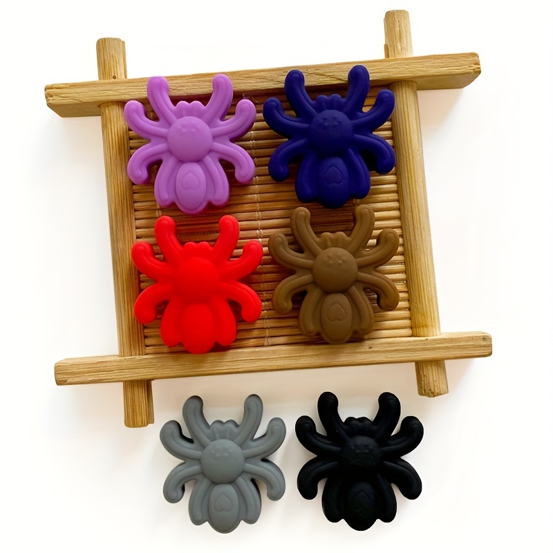 Silicone Spider Beads Colorful Anime Loose Spacer Beads For - Temu