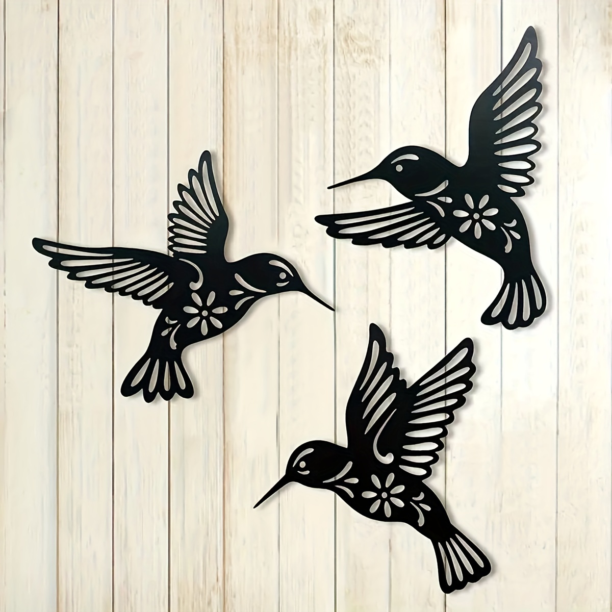 Metal Hummingbird Wall Decor 3d Birds Wall Sculpture - Temu Canada
