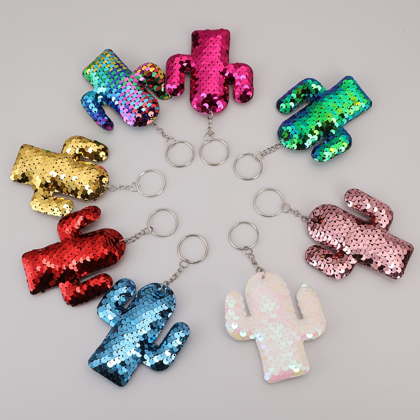 6pcs PVC Owl Keychain Cute Cartoon Animal Bag Key Chain Keyring Ornament  Bag Purse Charm Accessories
