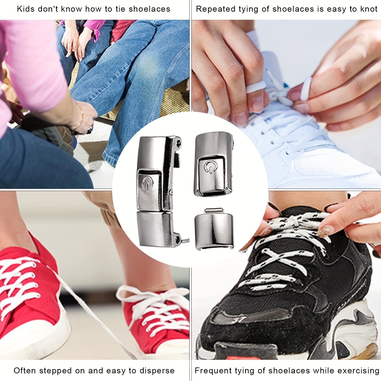 1Pair No Tie Shoe Laces for Adults, Widened Elastic Shoe Laces Tieless,No Tie Shoelaces Lock for Kids Sneakers,Temu