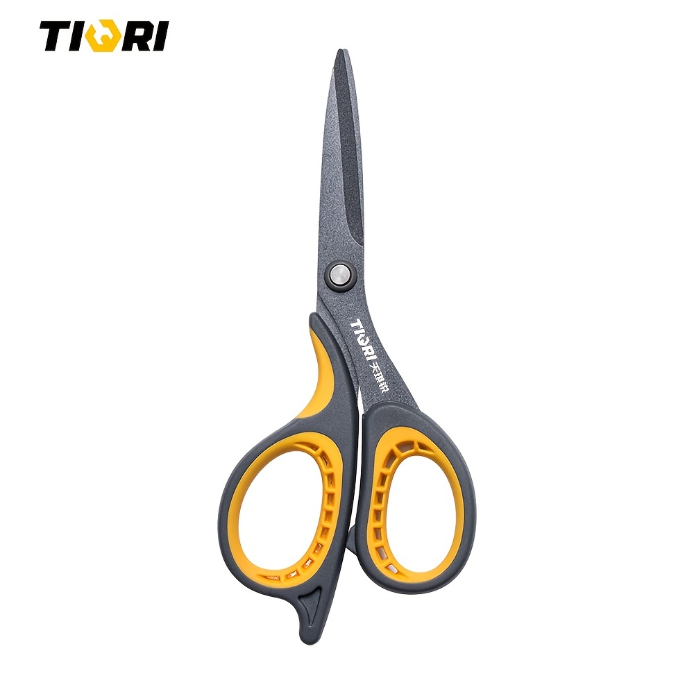 1pc 7 7 Inches Tiqri Teflon Non Stick Craft Scissors Abs Rubber