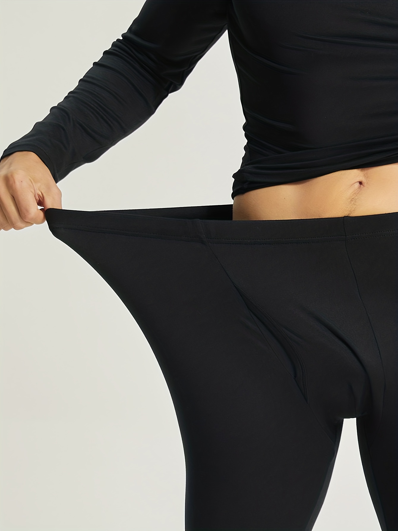 Women Stretch Thermal Underwear Top Long Sleeve Soft Long Johns Shirts –  LANBAOSI
