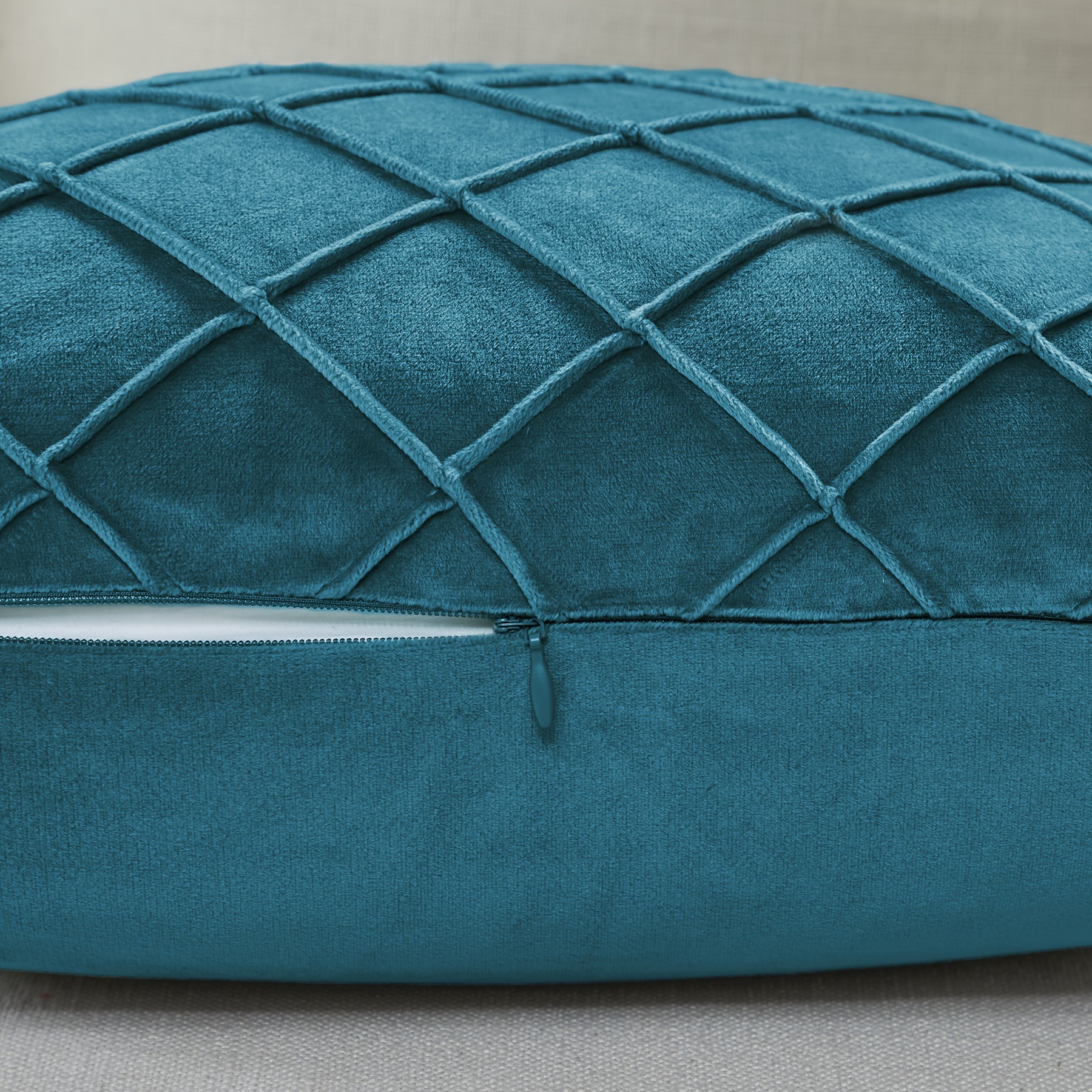Velvet Navy Blue Throw Pillow Covers 18 X 18 Decorative - Temu
