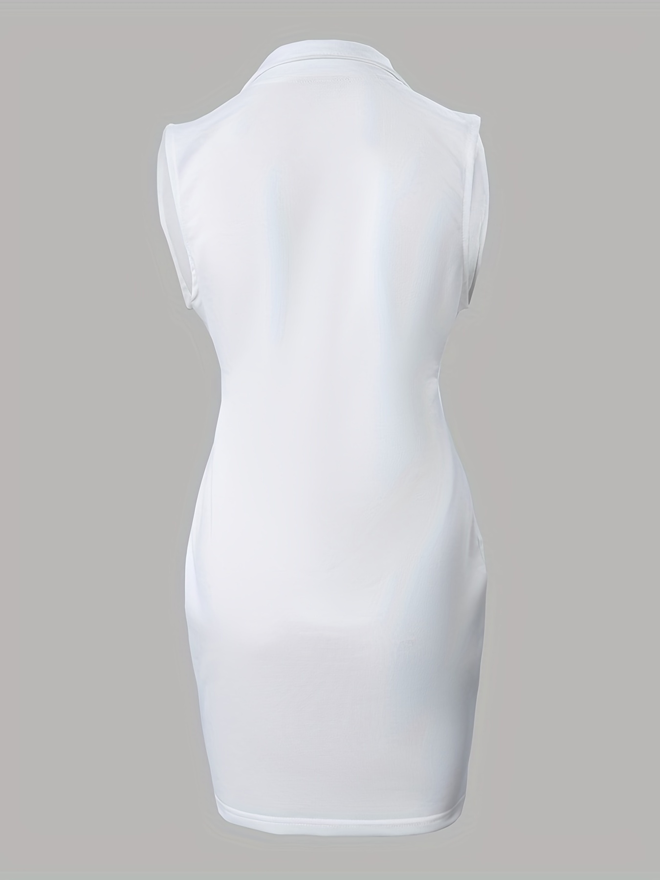 Marble Print Zipper Dress Casual Sleeveless Bodycon Summer - Temu