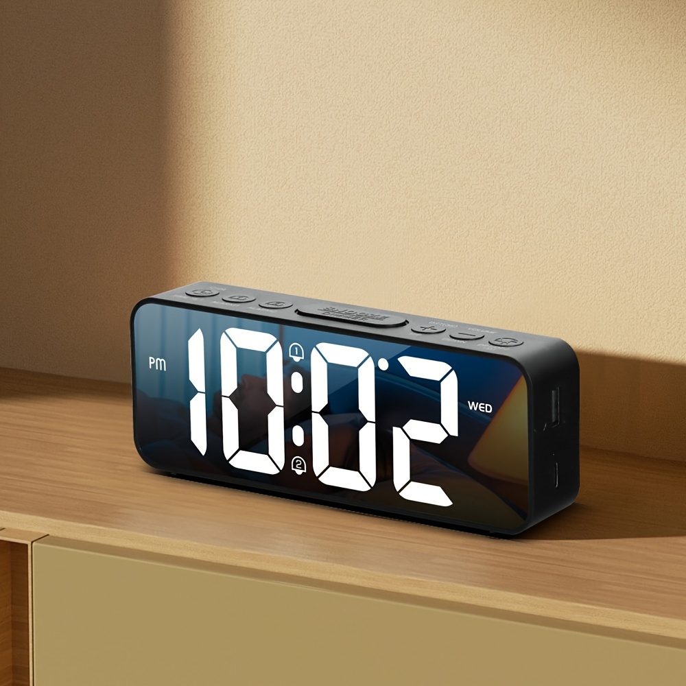 Mini Lcd Digital Table Dashboard Schreibtisch Elektronische Uhr für Desktop  Home Office Silent Desk Zeitanzeige Uhr