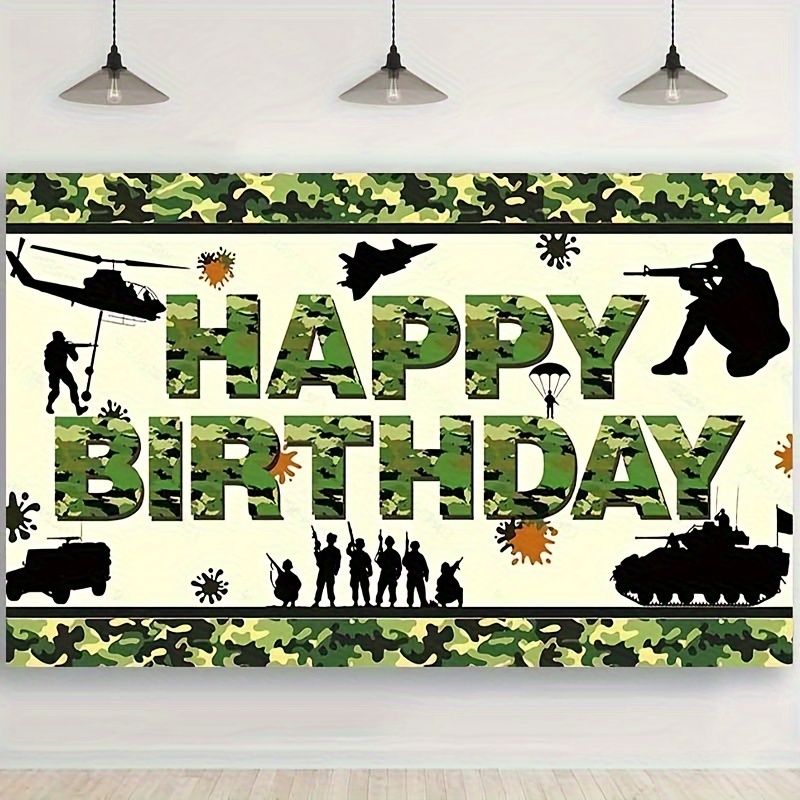 Camouflage Military Theme Birthday Party Balloons - Latex Photo Balloons  For Scene Arrangement, Party Decoration, And Aesthetic Room Decor - Temu  Malta