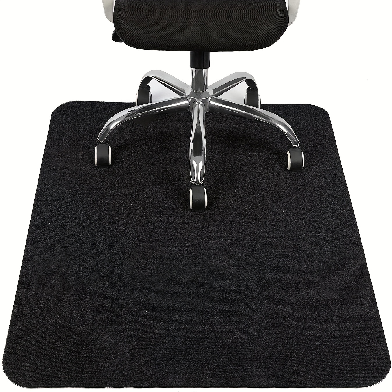 Tapete para silla de oficina, tapete para silla de escritorio para suelo de  madera dura, alfombra de pelo bajo, protector de suelo antideslizante