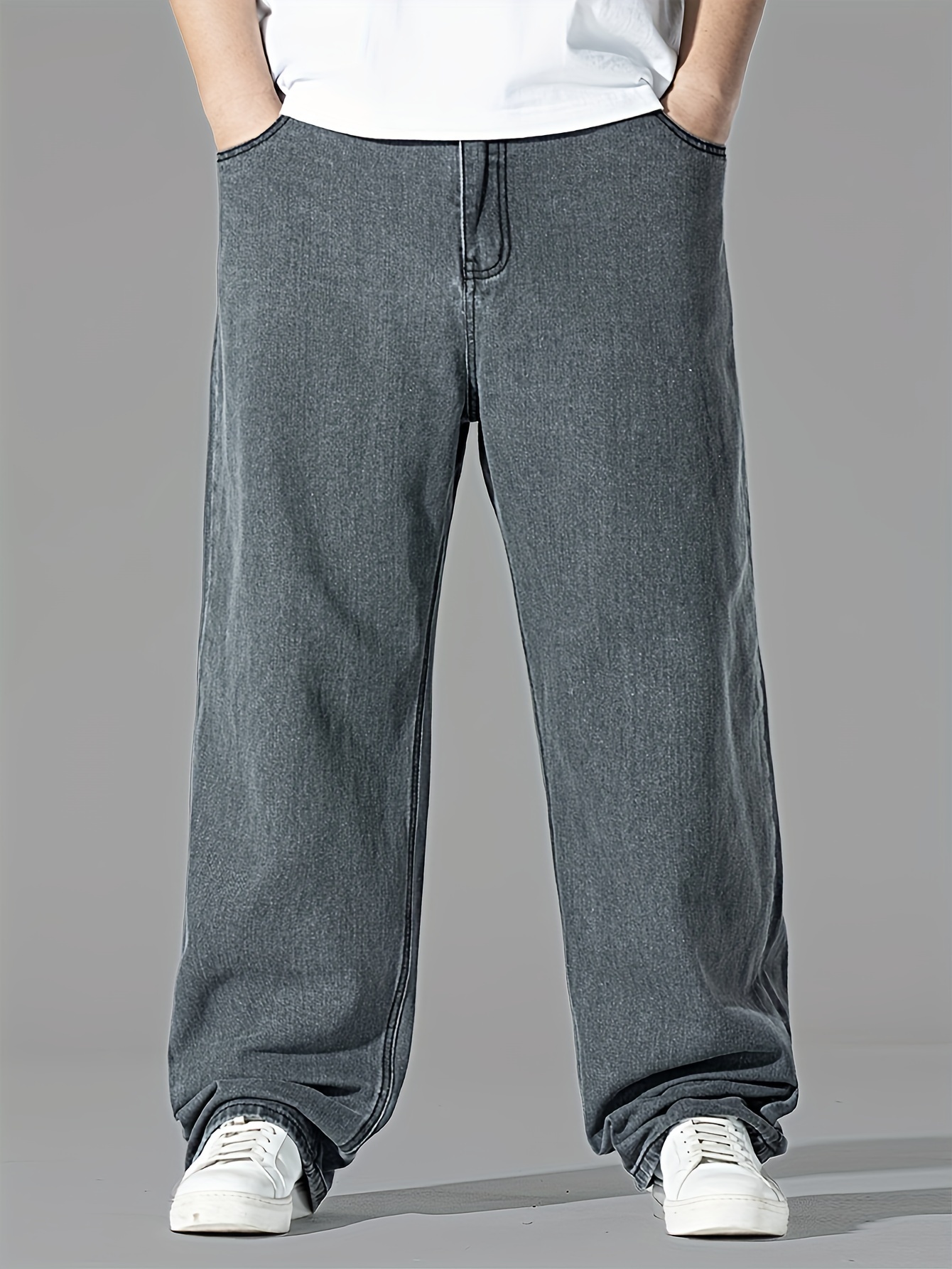 Men's Plus Size Jeans - Temu