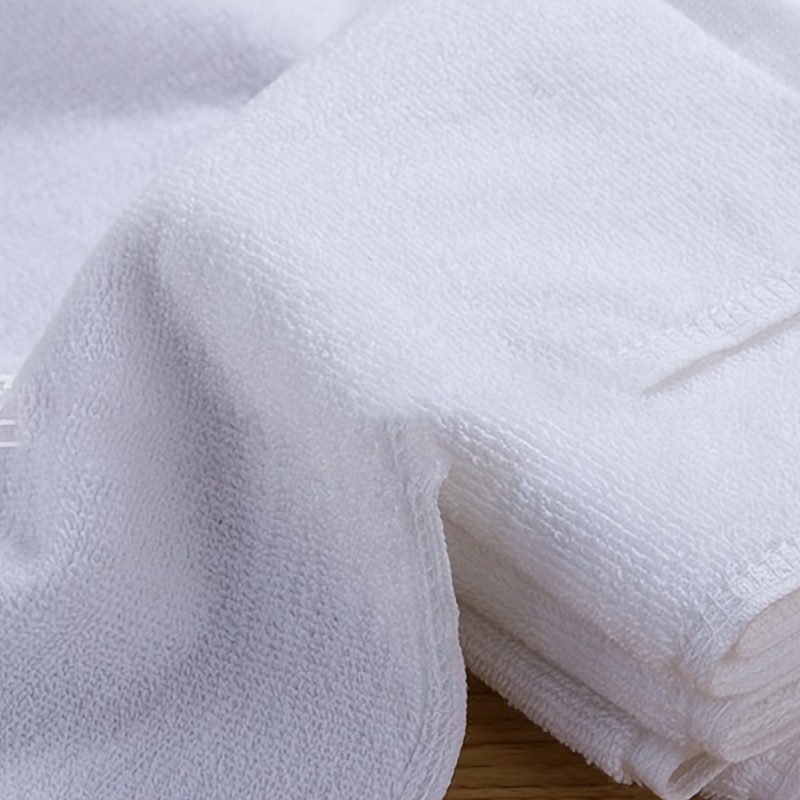 White Small Square Towel, Cotton Towel, Hotel Restaurant Square