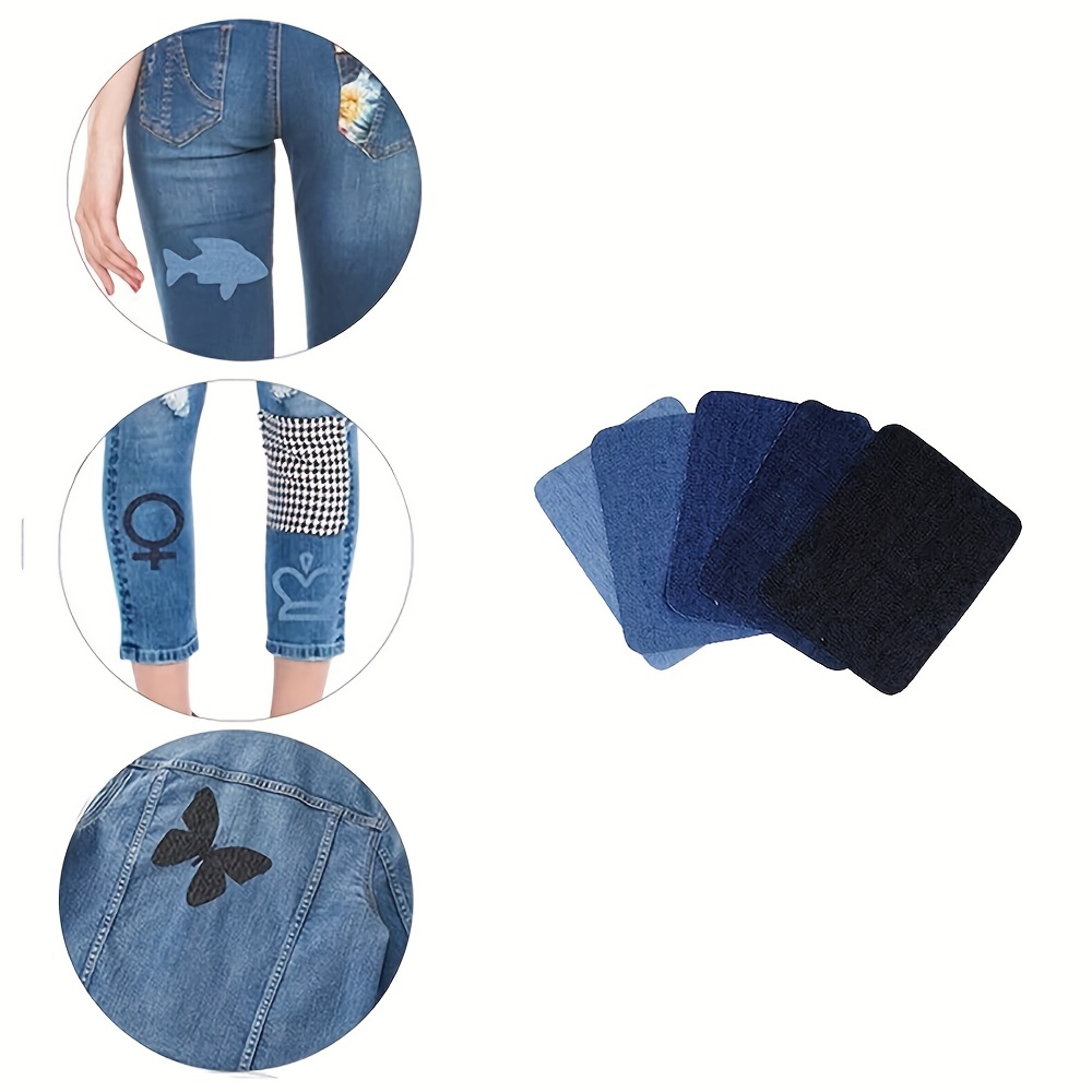 Iron On Repair Patches Diy Denim Fabric Jeans Repairing Sew - Temu