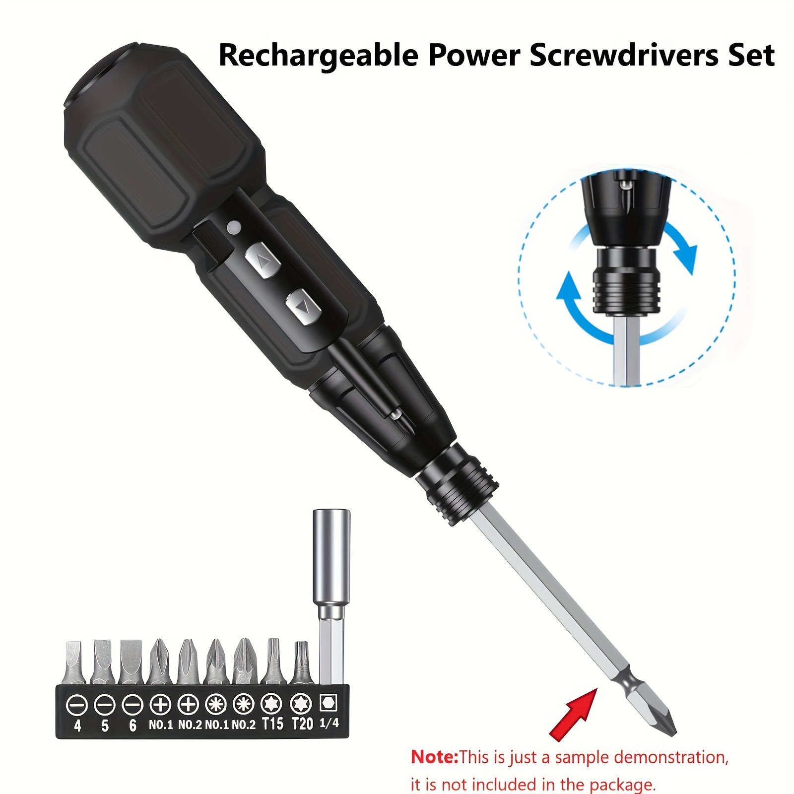 1 Electrical Screwdriver Set Household Cordless Rechargeable Hand