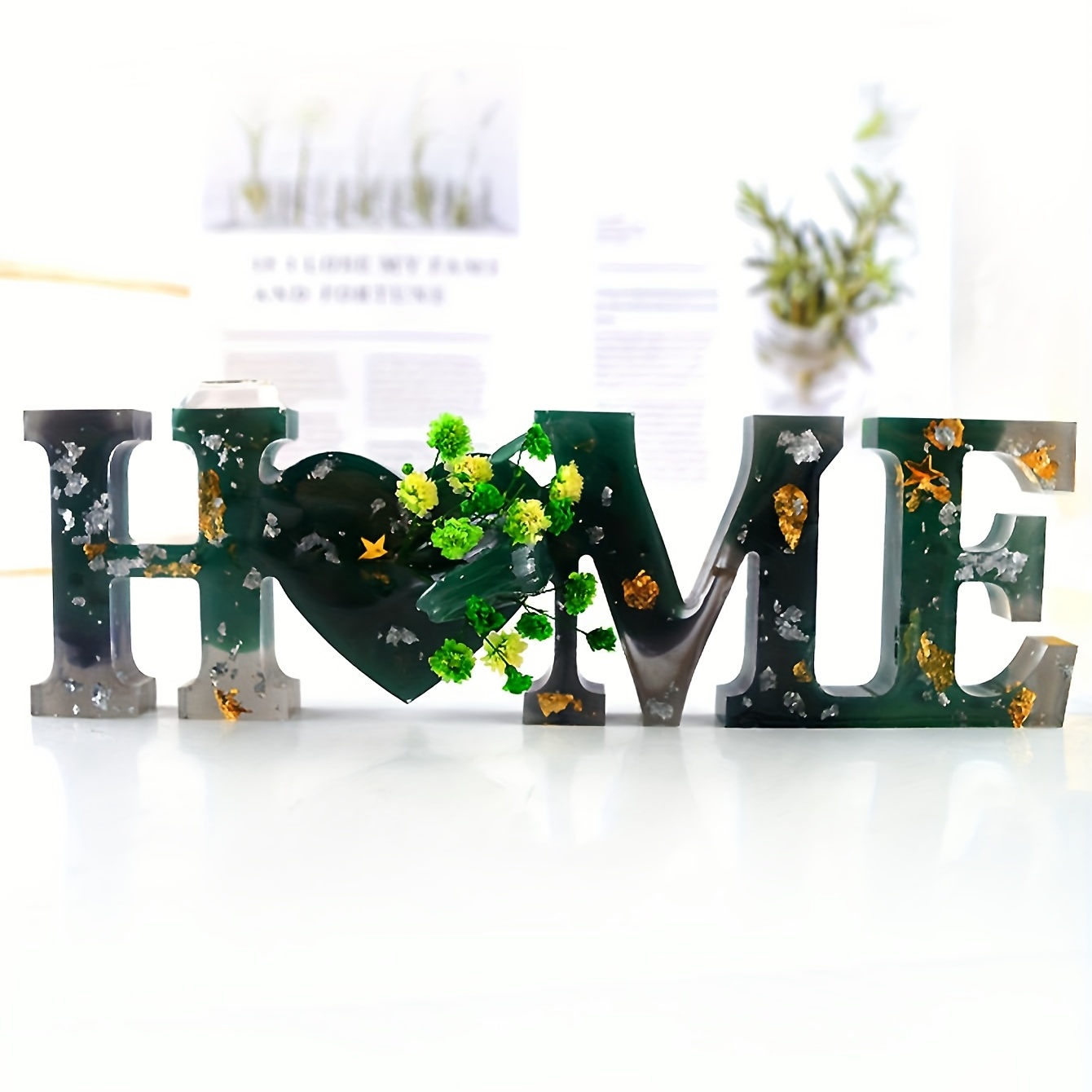 Silicone Resin Mold Home Family Love Slogan Epoxy Resin - Temu