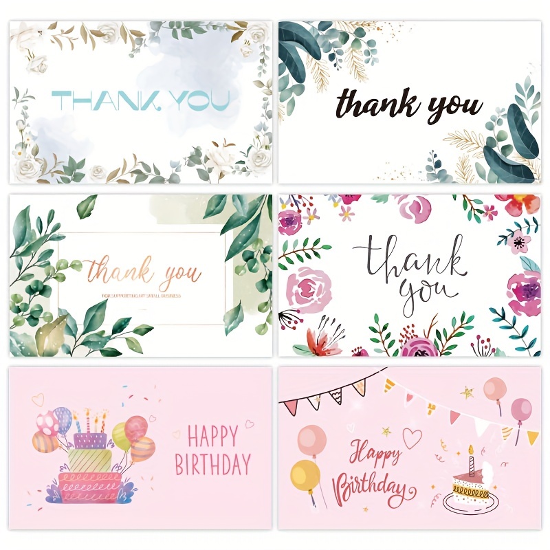 Flowers Thank You Cards 3x2 Gift Packaging Tags Labels With - Temu