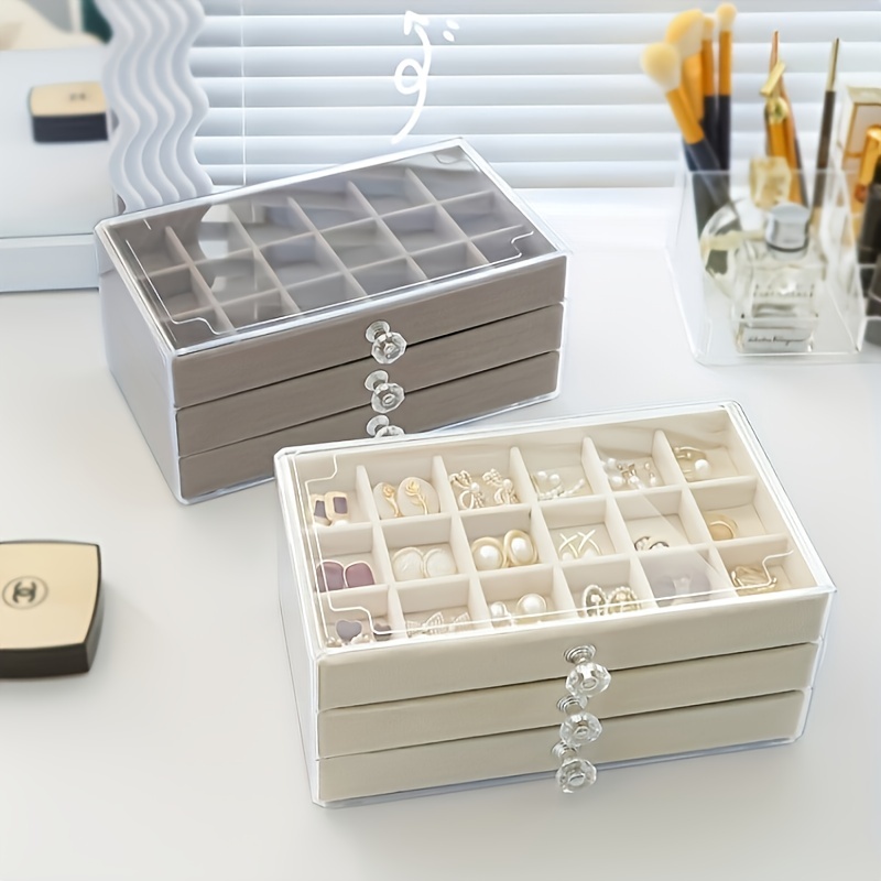 Simple Fashion Acrylic Drawer type Jewelry Storage Box Rings - Temu Canada