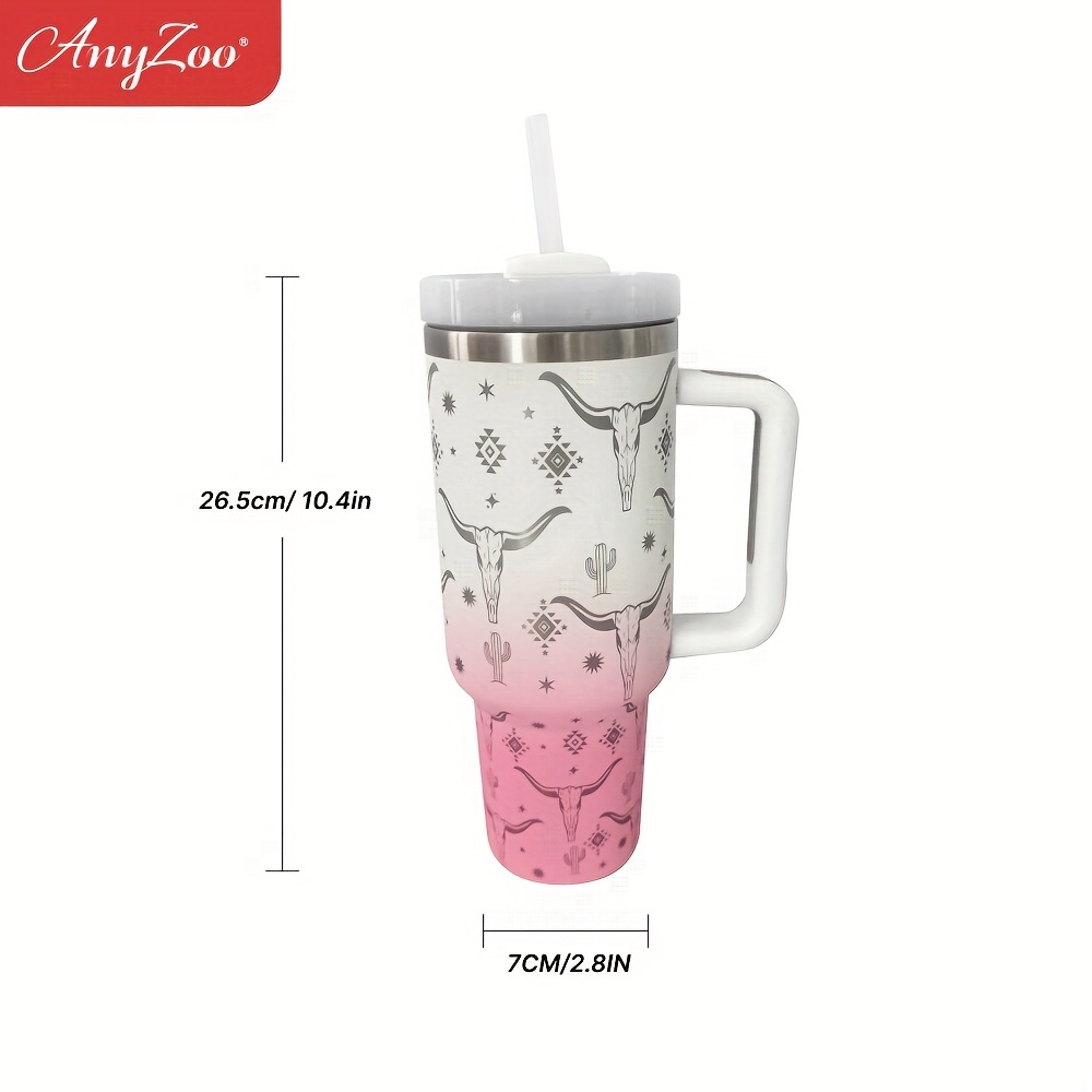 Car Cup Goat Star Tumbler With Lid And Straw Stainless Steel - Temu