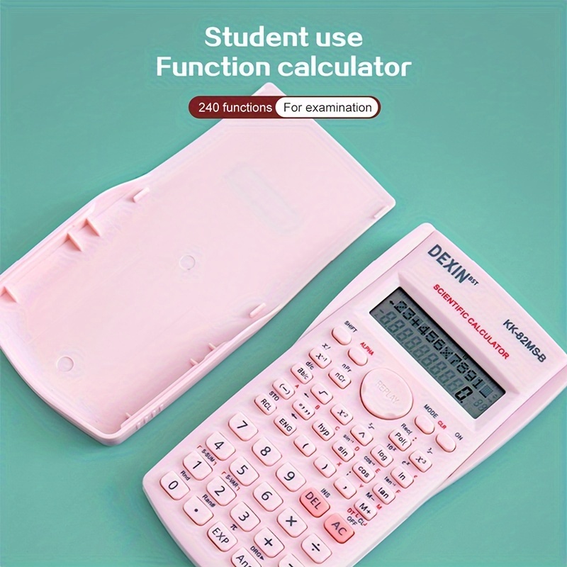 Calculatrice scientifique, calculatrice scientifique avec 240 fonctions  pour étudiant, 2 lignes, calculatrice scientifique pour l'école et le  travail