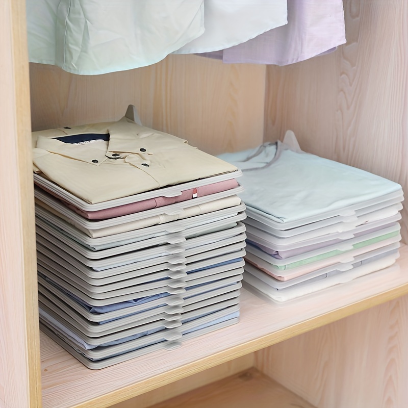 Wardrobe Clothing Storage System T shirts Anti Wrinkle Folding Board Dust  proof Closet Storage Box Travel Suitcase Organizer