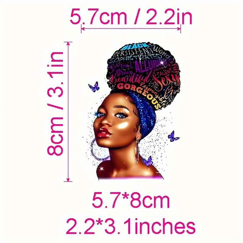 1pc/2pcs Black Queen DIY Heat Transfer Iron-On Sticker, HTV Vinyl Heat  Pressed Printing Decals Decor For Clothes, T-Shirt, Hoodies, Pillow, Bag,  Gifts