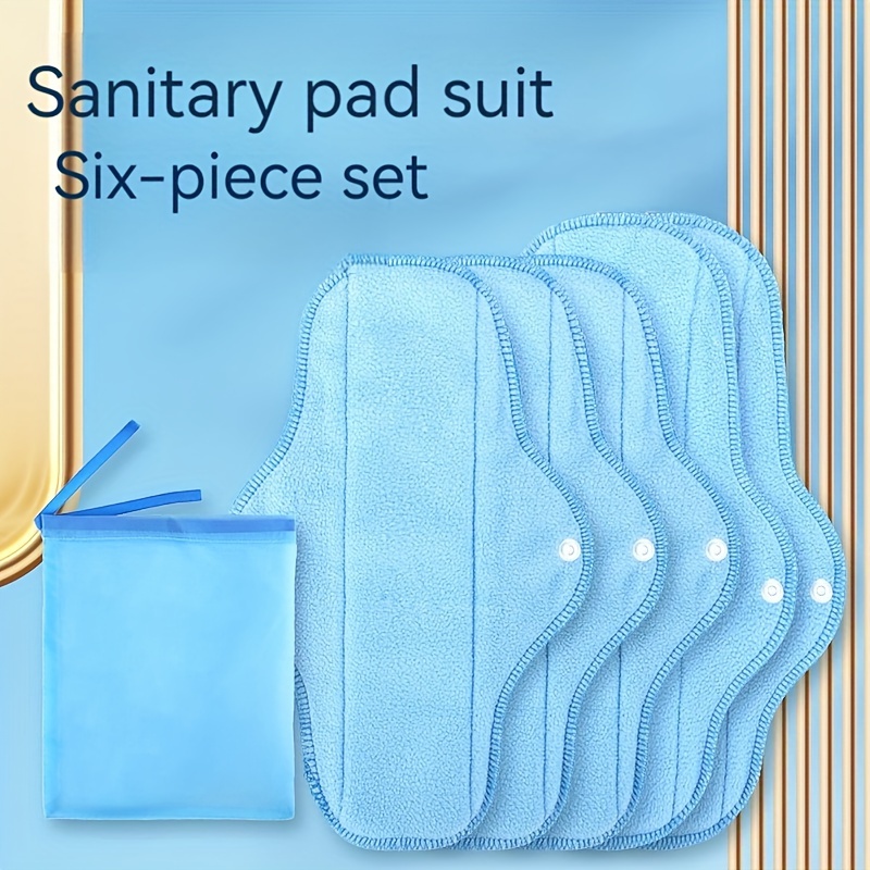 Random Prints Reusable Menstrual Pads Bamboo Cloth Pads - Temu