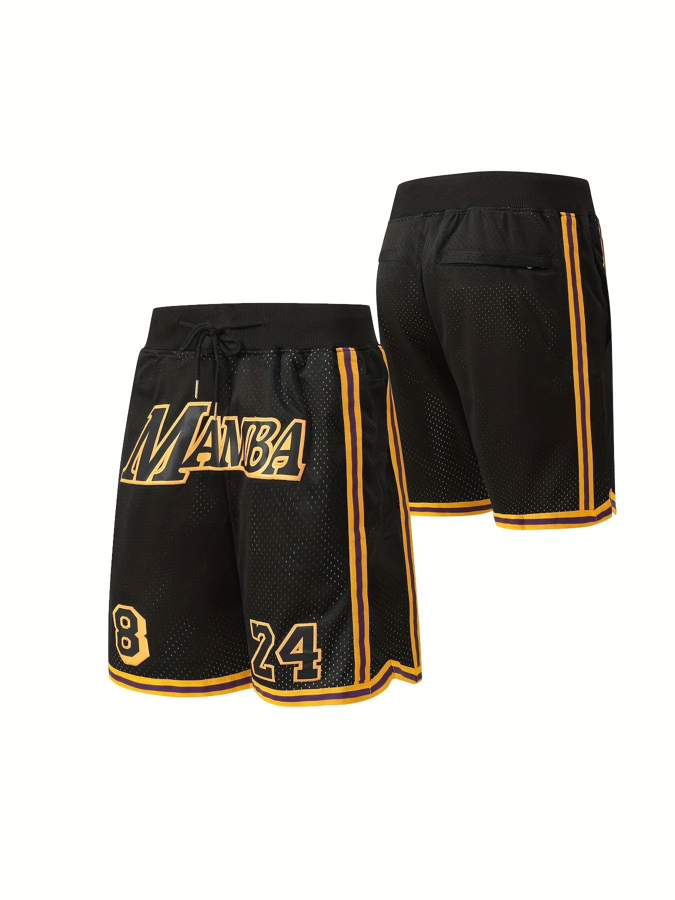 lakers black jersey shorts