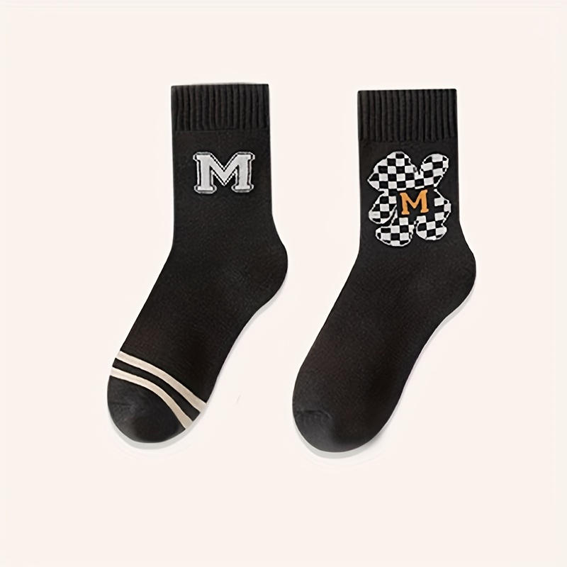 Mcm Men's Monogram-Print Knit Socks