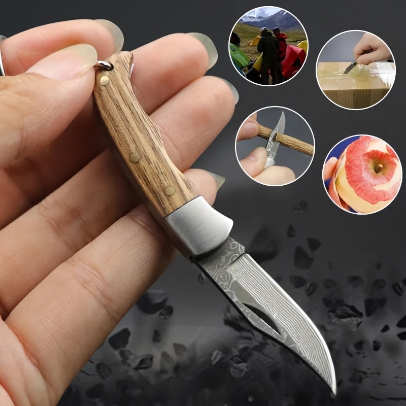 Huangfu Damascus Pattern Chef Knife Outdoor Camping And - Temu