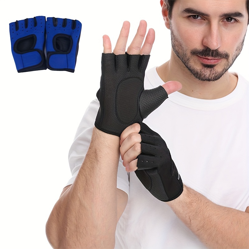 Yoga Half Finger Gloves Non slip Solid Color Fingerless - Temu