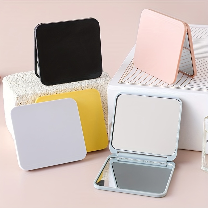 Square Vanity Mirror 1X2X Magnification Foldable Makeup Mirror