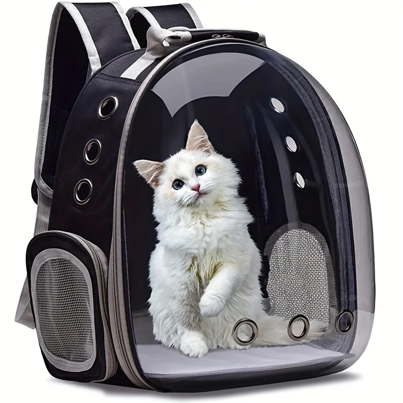 

Pet Backpack Cat Backpack Carrier Pet Cat Transparent Breathable Backpack Space Capsule Pet Cat Carrier For Hiking, Travel