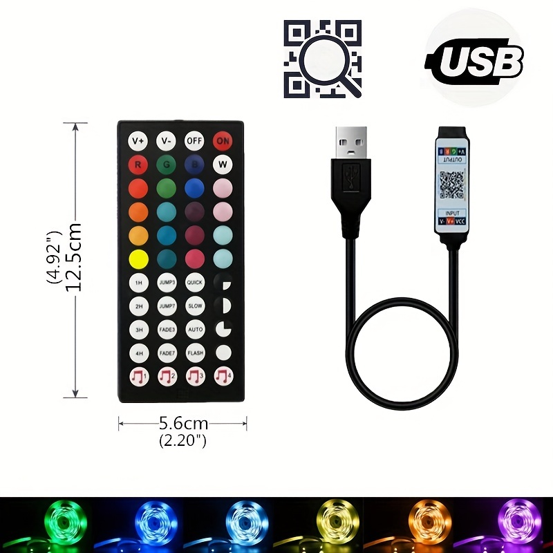 5050 Led Decorative Light Strip With Voice Controlled Sensing