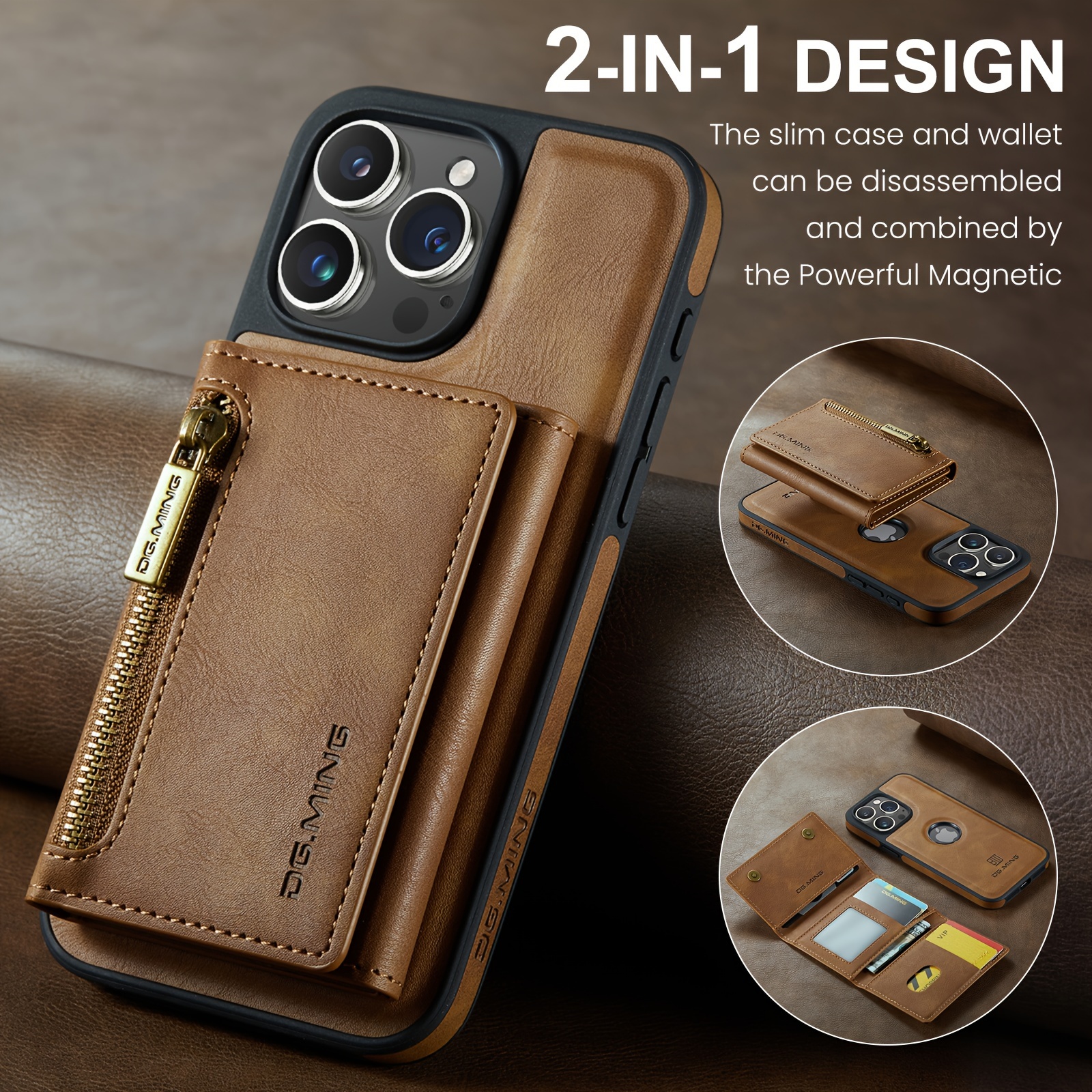 Iphone 13 Phone Case Card Holder Wallet Crossbody - Wallet Funda de cuero  Iphone 14 - Aliexpress